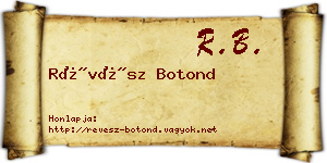 Révész Botond névjegykártya